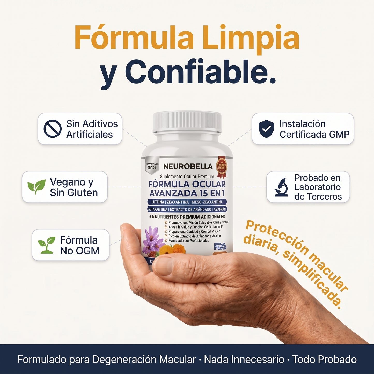 Neurobella: Fórmula avanzada 15 en 1 para la vista
