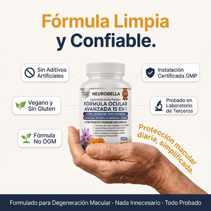 Neurobella: Fórmula avanzada 15 en 1 para la vista